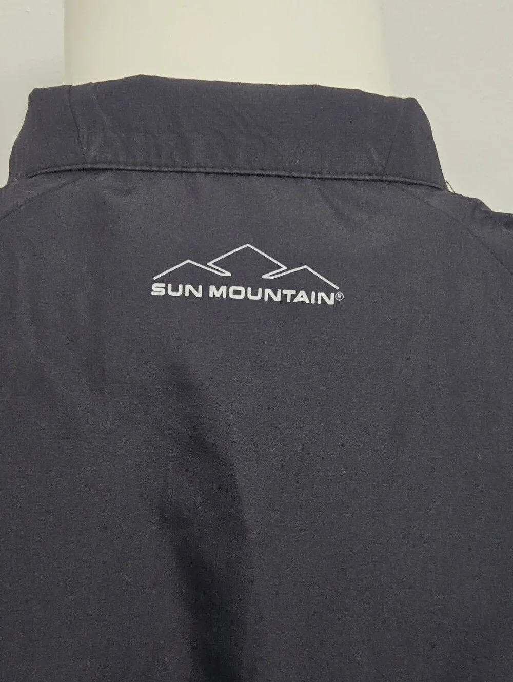 Sun Mountain Wind Wear Golf 1/4 Zip Windbreaker w/Pockets, Black, Men's L